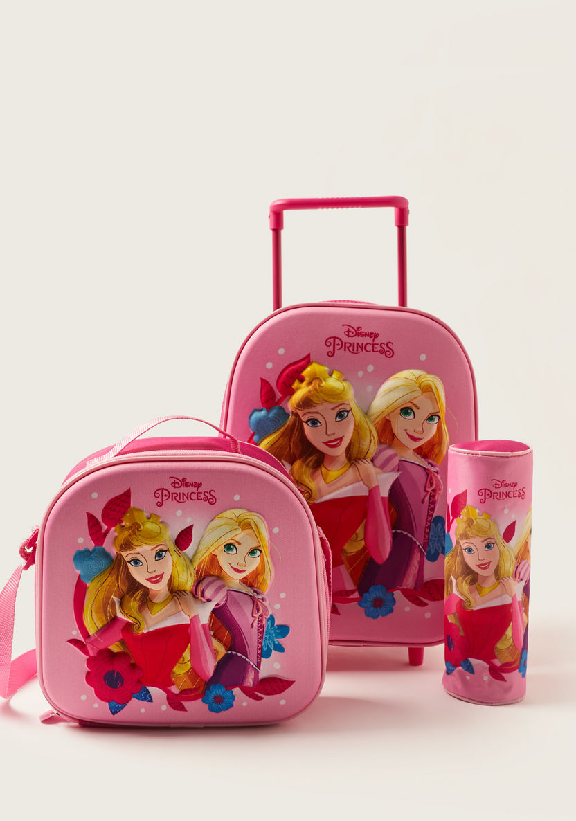 Disney Princess 3D Print 3-Piece 12-inch Trolley Backpack Set-Trolleys-image-0