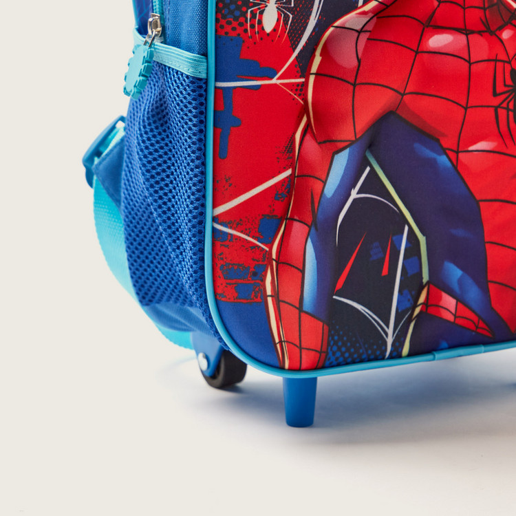 First Kid Spider-Man 3D Print 3-Piece 12-inch Trolley Backpack Set