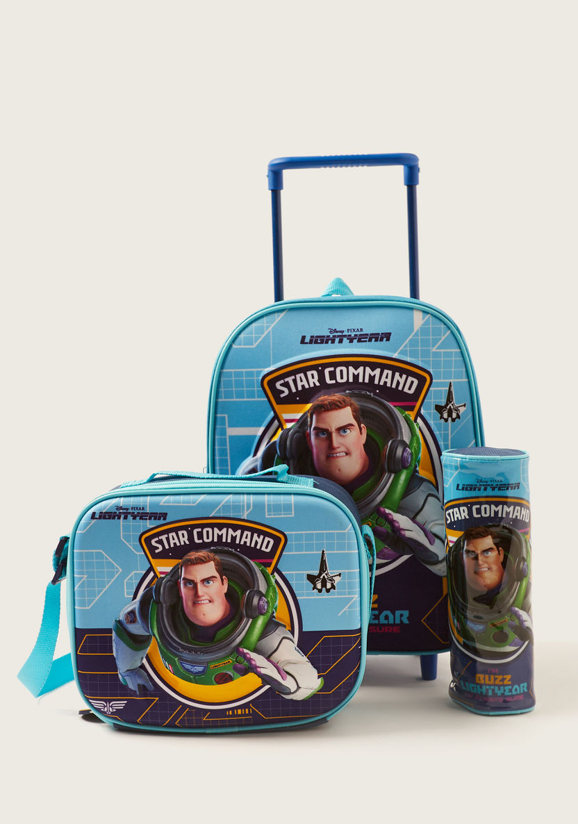 First Kid Toy Story 3D Print 3-Piece 12-inch Trolley Backpack Set-School Sets-image-0