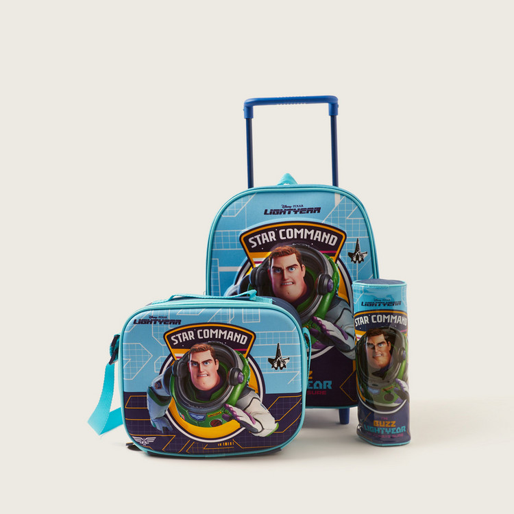 First Kid Toy Story 3D Print 3-Piece 12-inch Trolley Backpack Set