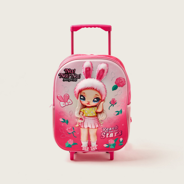Na! Na! Na! Surprise 3D Print 3-Piece 16-inch Trolley Backpack Set