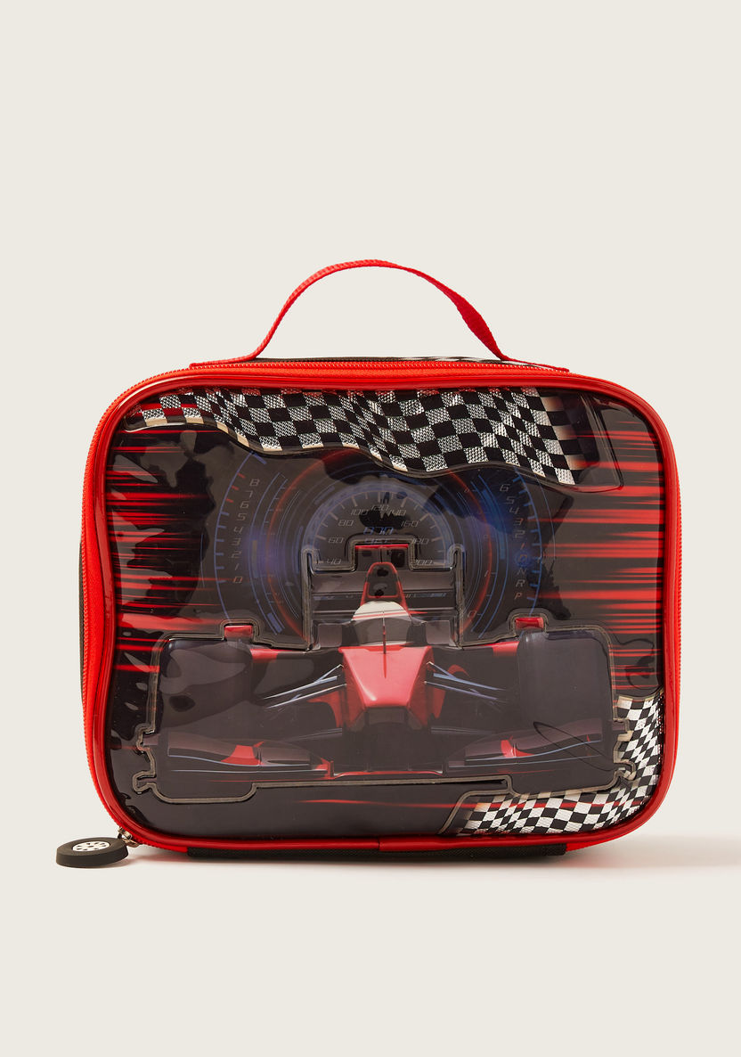 Juniors Car Print 16-inch Trolley Backpack with Lunch Bag and Pencil Pouch-School Sets-image-9