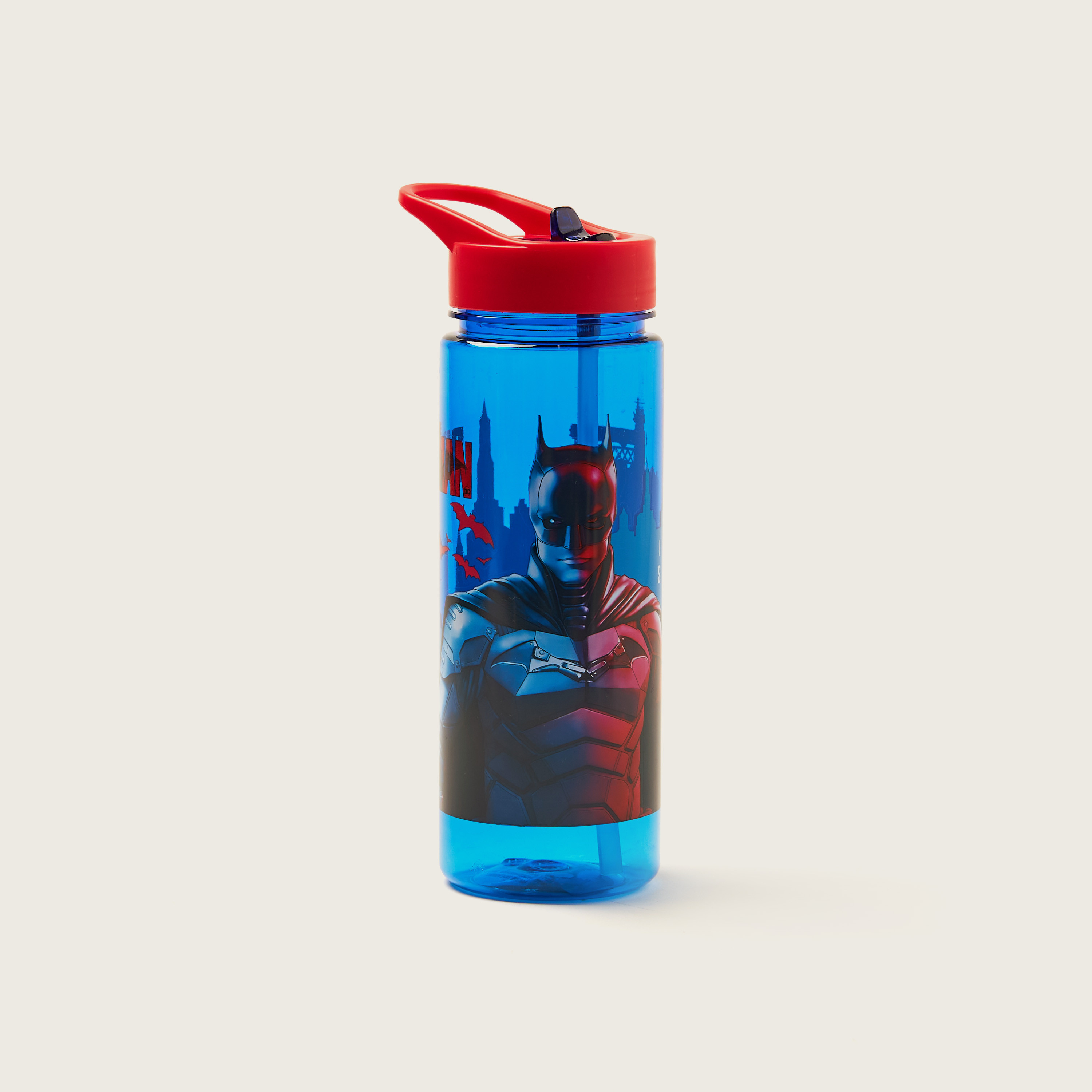 Batman Print Water Bottle - 650 ml-school-waterbottles-image-1