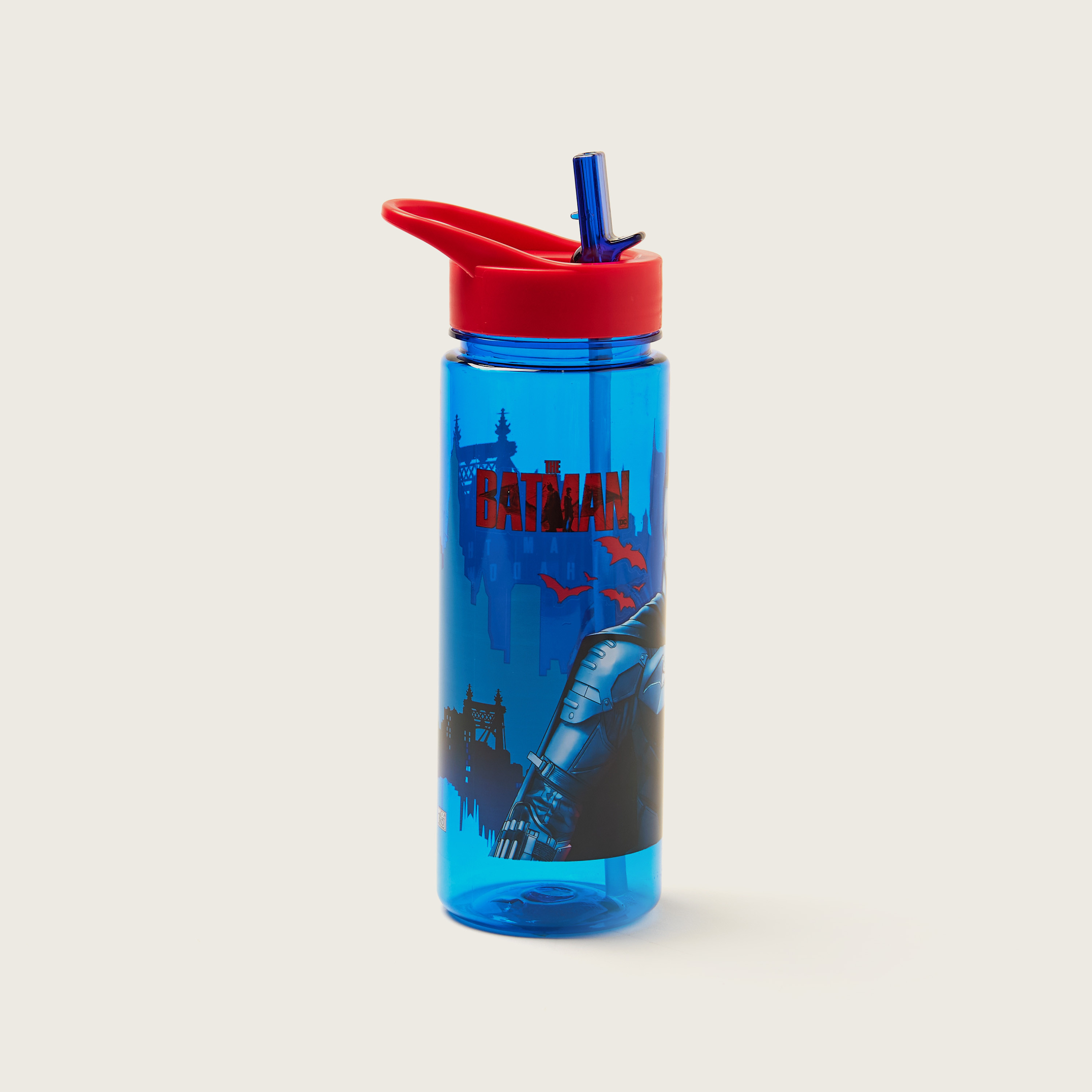 Batman Print Water Bottle - 650 ml-school-waterbottles-image-2