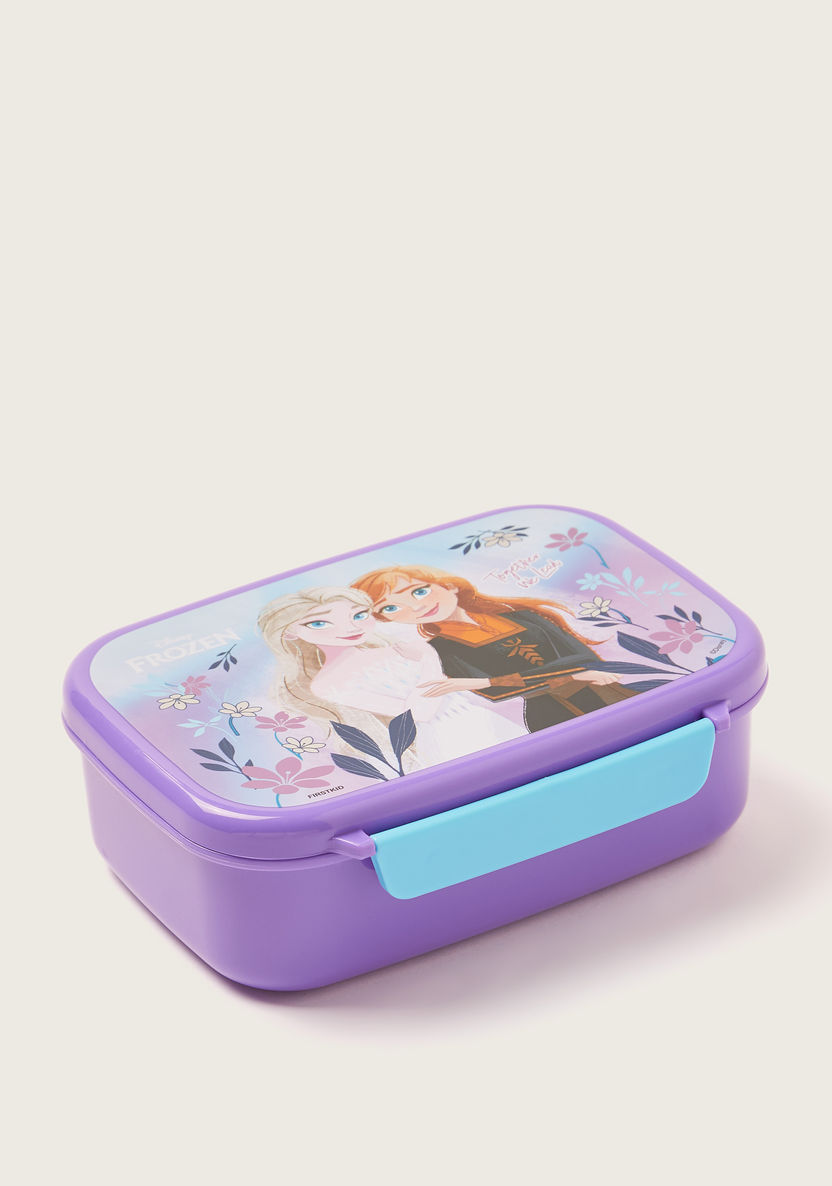 Disney Frozen Print Lunch Box with Clip Lock Lid-Lunch Boxes-image-1