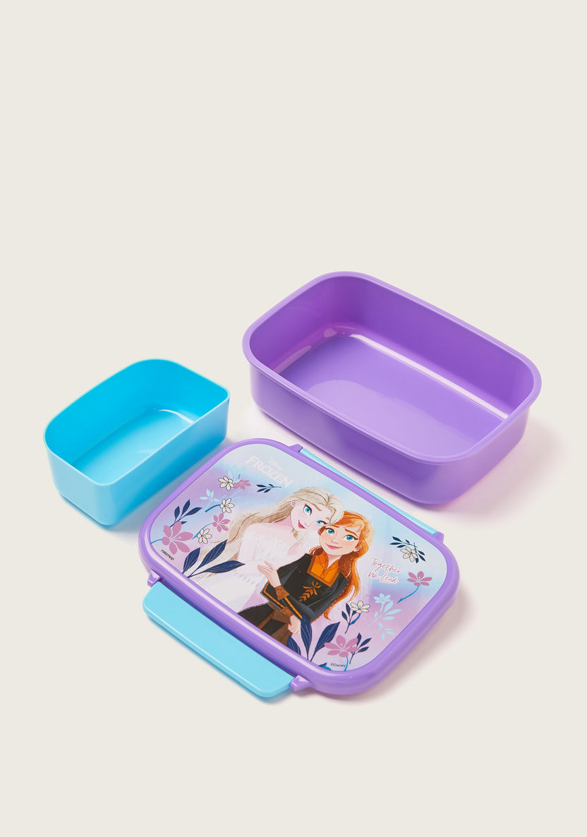 Disney Frozen Print Lunch Box with Clip Lock Lid-Lunch Boxes-image-3