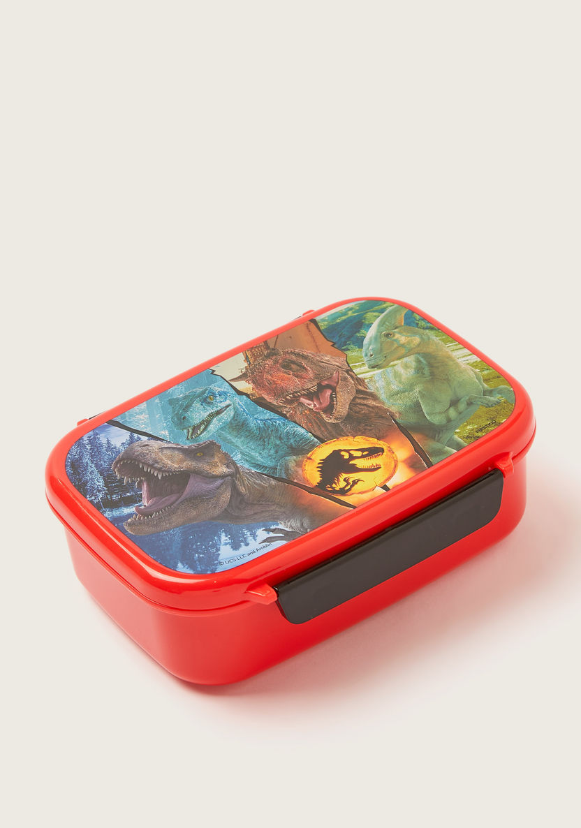 Jurassic World Printed Lunch Box with Tray and Clip Lock Lid-Lunch Boxes-image-1