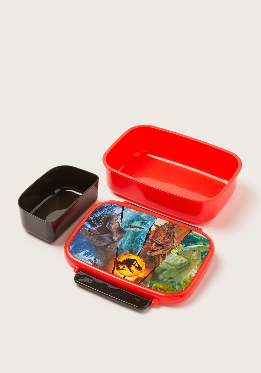 Jurassic World Printed Lunch Box with Tray and Clip Lock Lid-Lunch Boxes-image-3