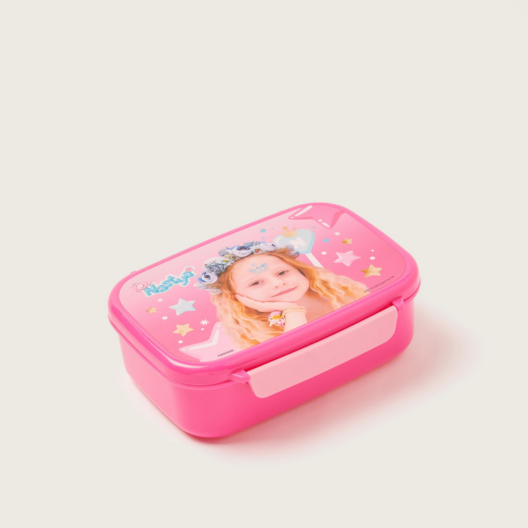 First Kid Printed Lunch Box with Tray and Clip Lock Lid