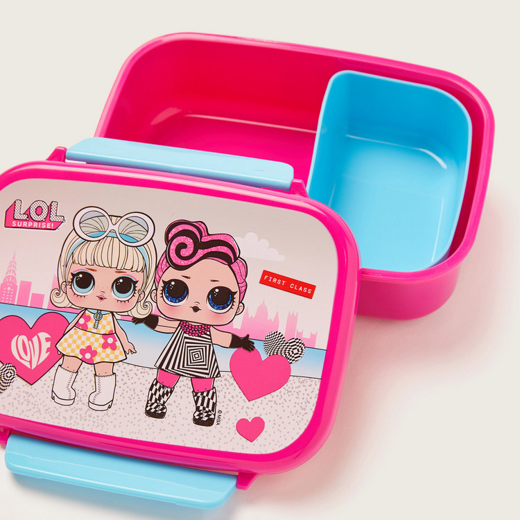 L.O.L. Surprise! Printed Lunch Box with Tray and Clip Lock Lid