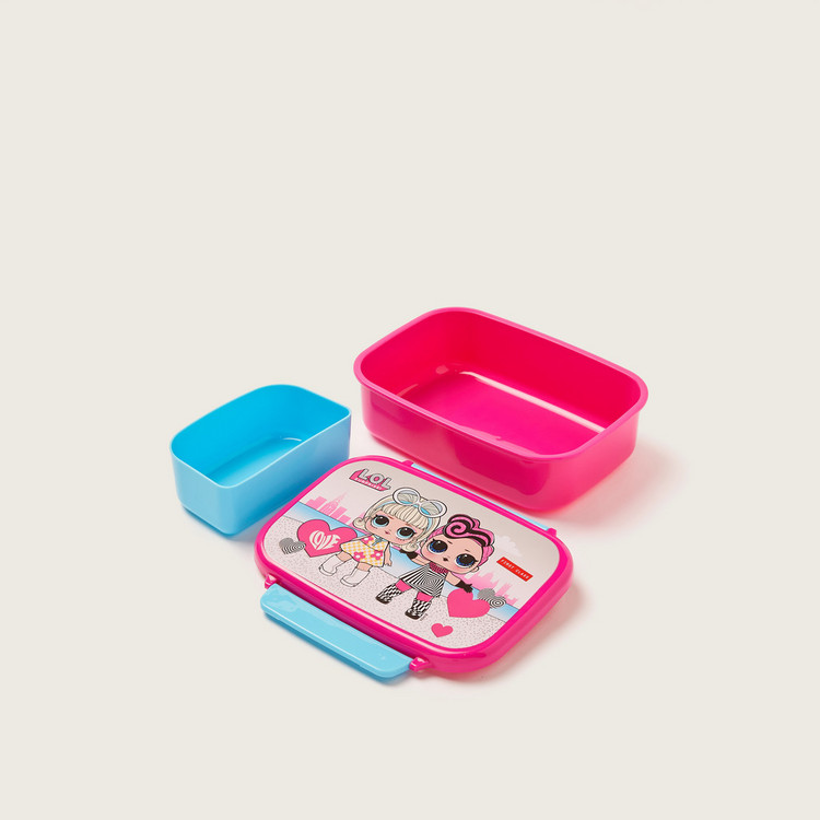 L.O.L. Surprise! Printed Lunch Box with Tray and Clip Lock Lid