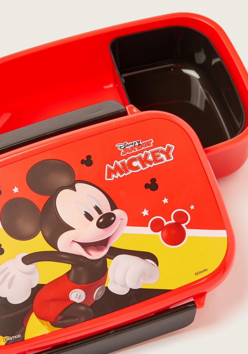 Disney Mickey Mouse Print Lunch Box with Tray and Clip Lock Lid-Lunch Boxes-image-2