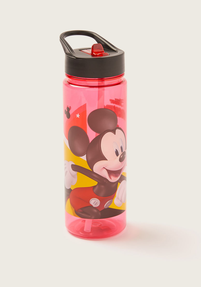 Disney Mickey Mouse Print Sipper Water Bottle with Screw Lid - 650 ml-Water Bottles-image-1