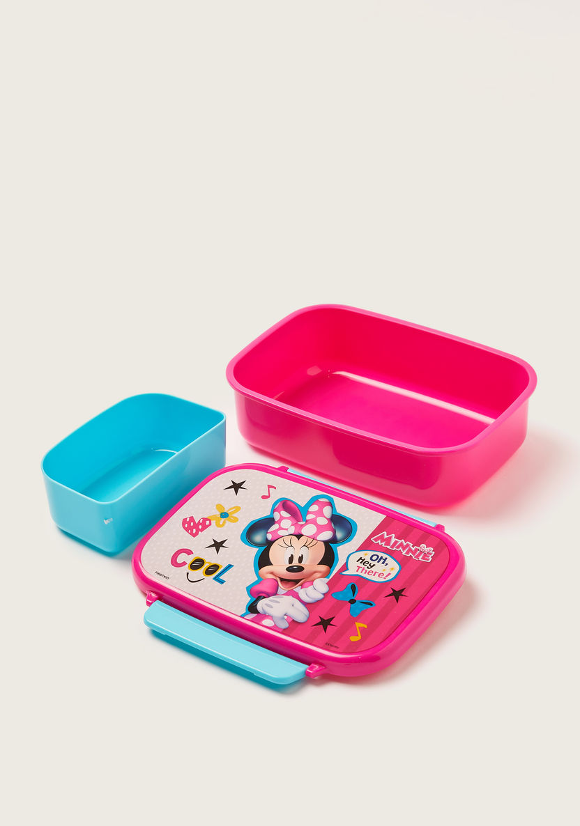 Disney Minnie Mouse Print Lunch Box with Tray and Clip Lock Lid-Lunch Boxes-image-3