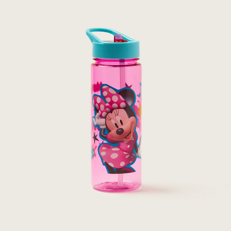 Disney Minnie Mouse Print Water Bottle - 650 ml