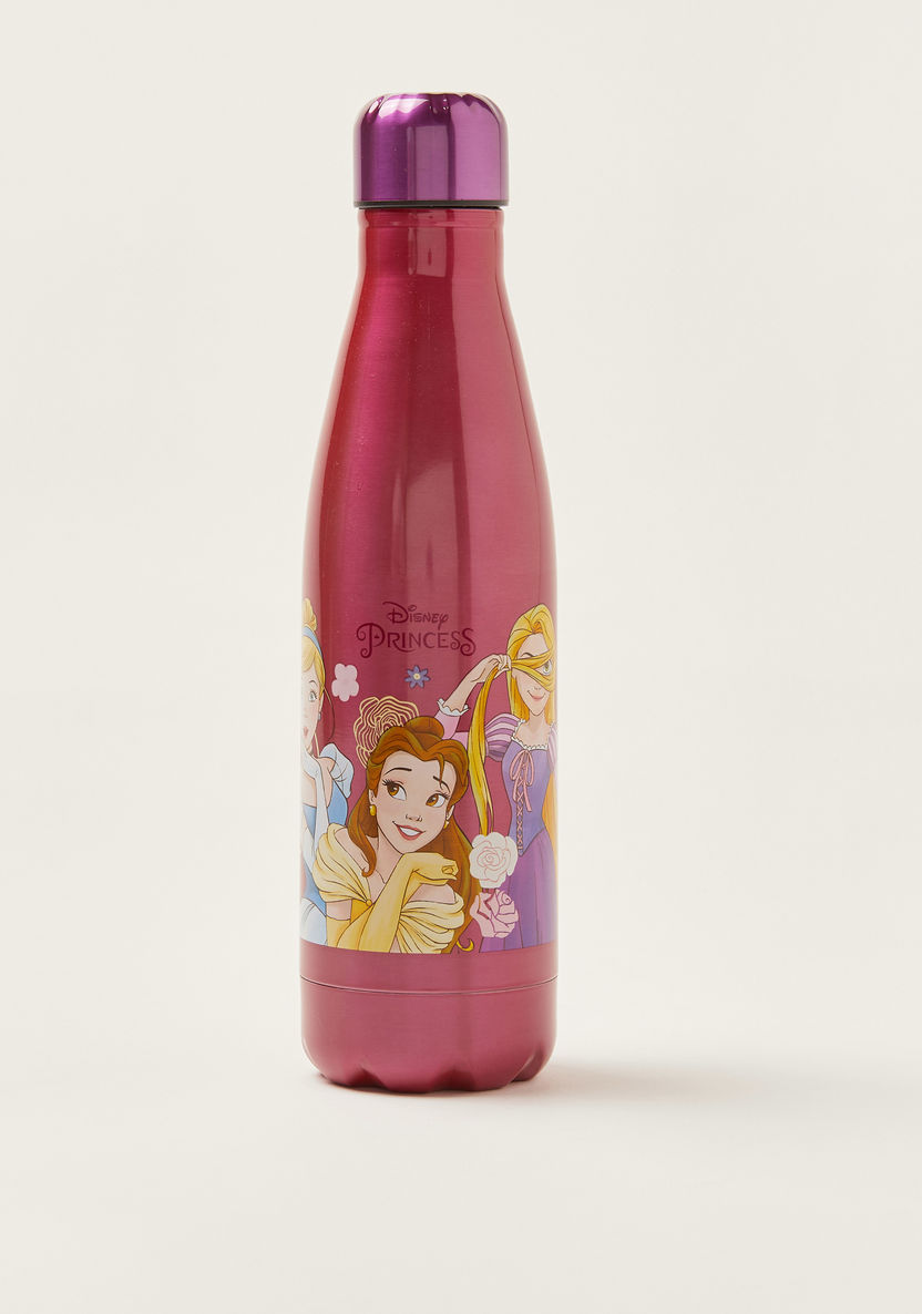 Disney Princess Print Stainless Steel Water Bottle - 600 ml-Water Bottles-image-0