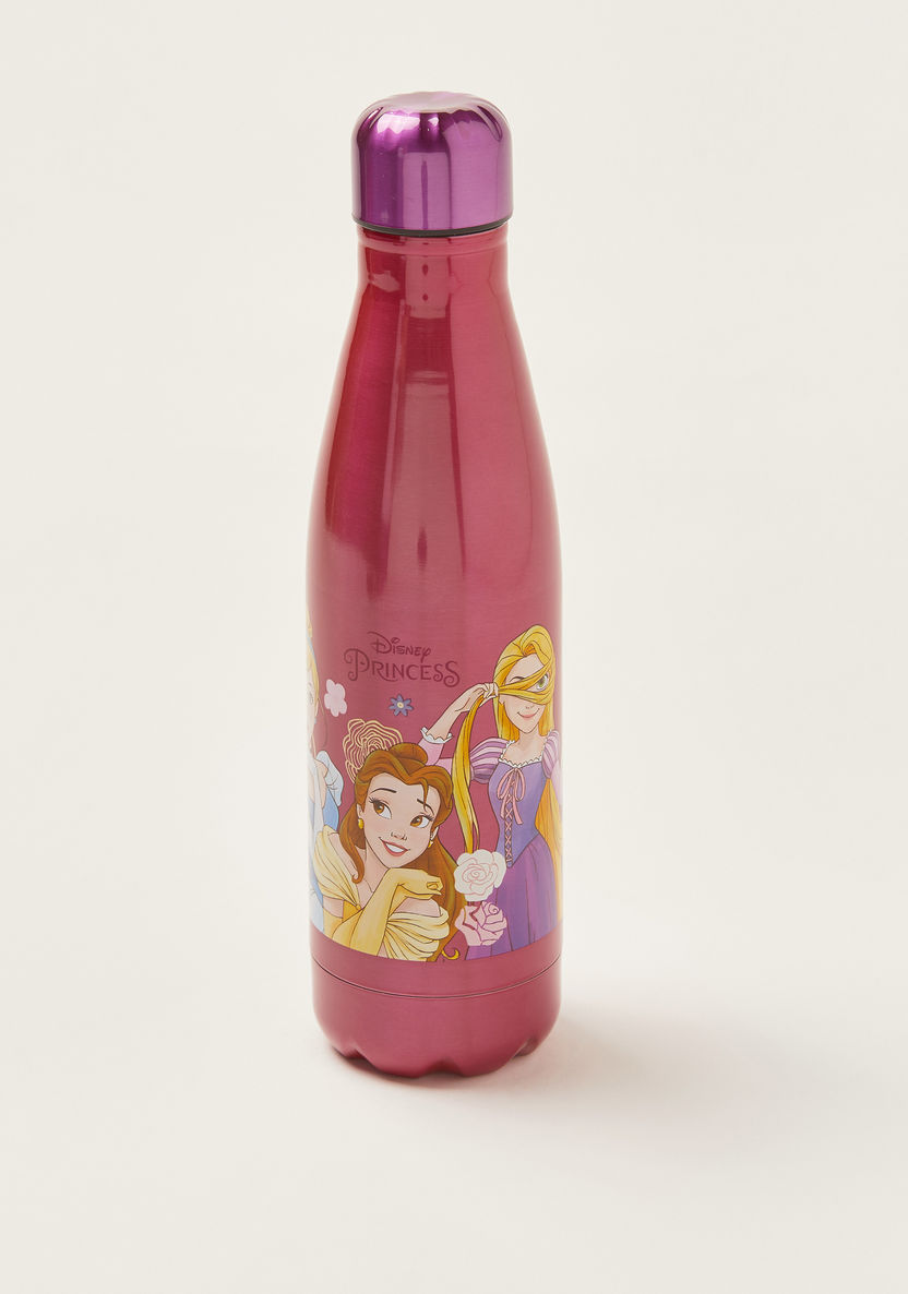 Disney Princess Print Stainless Steel Water Bottle - 600 ml-Water Bottles-image-1
