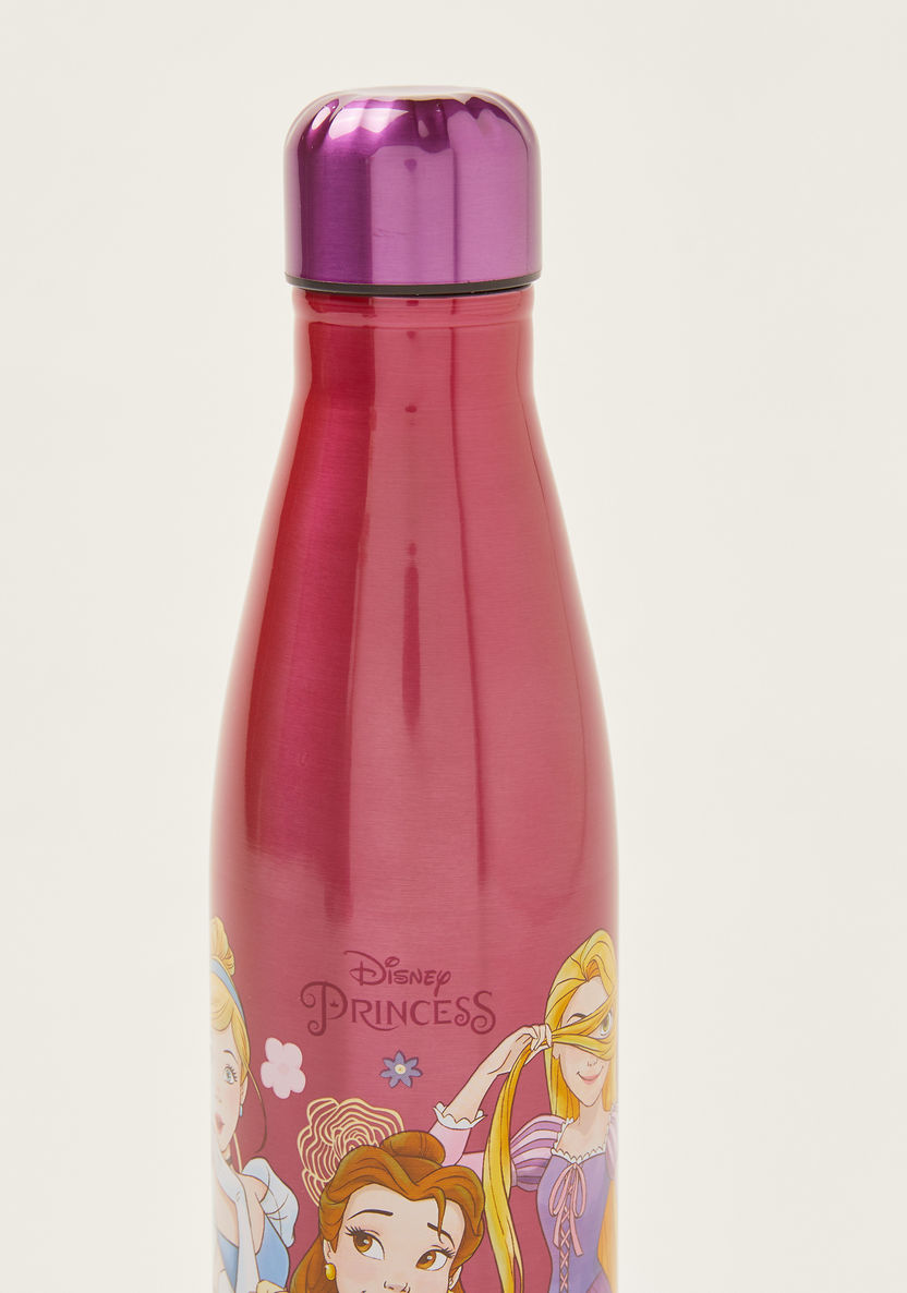 Disney Princess Print Stainless Steel Water Bottle - 600 ml-Water Bottles-image-2