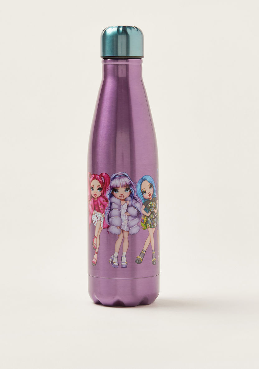 Rainbow High Printed Stainless Steel Water Bottle - 600 ml-Water Bottles-image-0