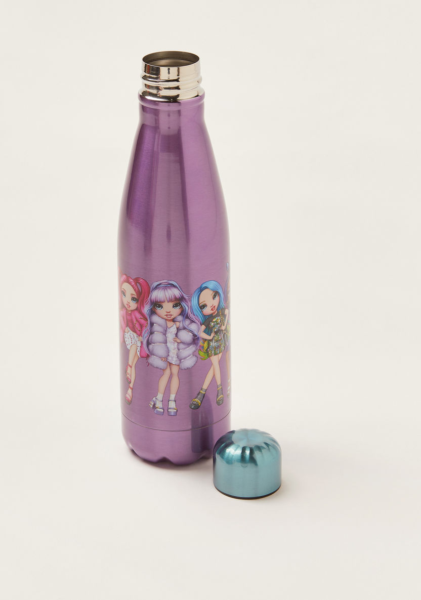 Rainbow High Printed Stainless Steel Water Bottle - 600 ml-Water Bottles-image-3