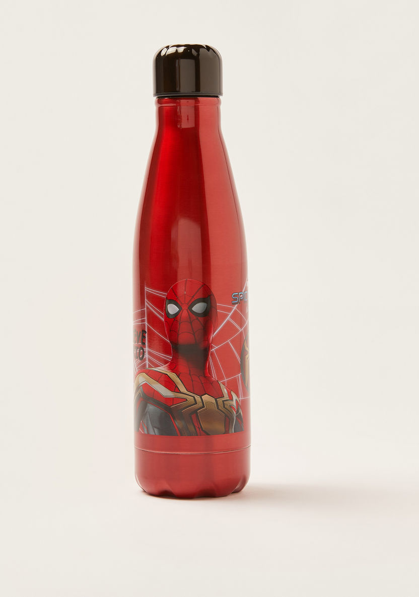 First Kid Spider-Man Print Stainless Steel Water Bottle-Water Bottles-image-0