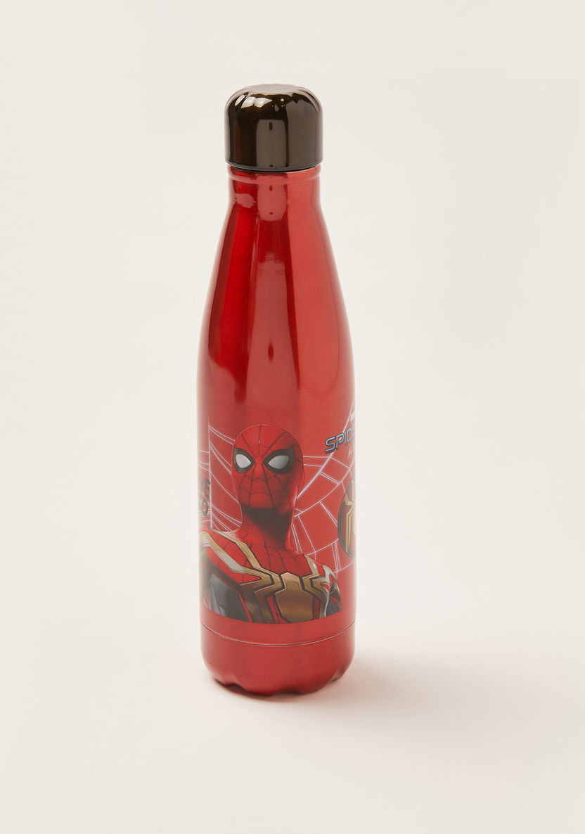 First Kid Spider-Man Print Stainless Steel Water Bottle-Water Bottles-image-1