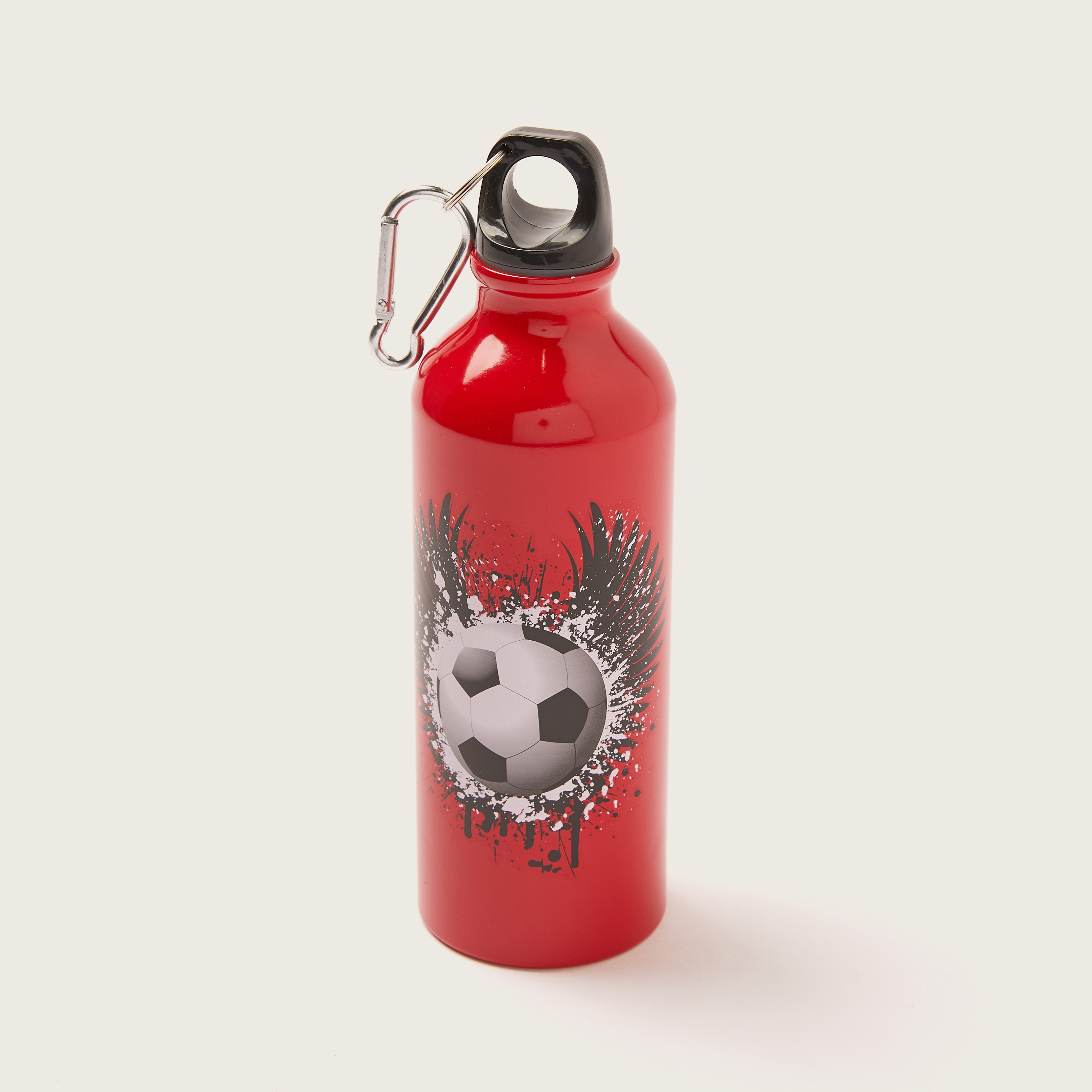 FIFA Printed Water Bottle with Screw Lid and Hook - 500 ml-school-waterbottles-image-2