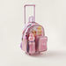 Simba Barbie Print Trolly Backpack with Lunch Box and Water Bottle - 14 inches-School Sets-thumbnail-7