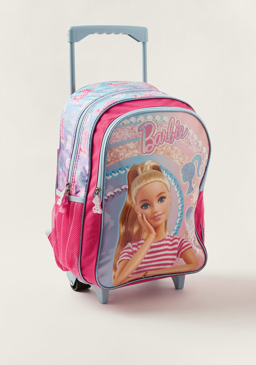 Simba 5-Piece Barbie Print Trolley Backpack Set-School Sets-image-9