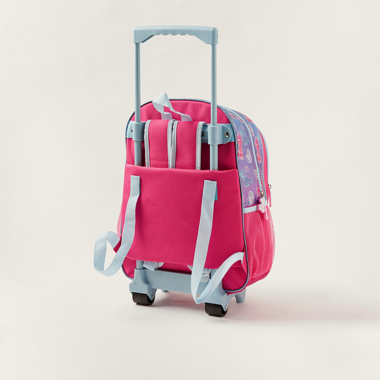 Simba 5-Piece Barbie Print Trolley Backpack Set