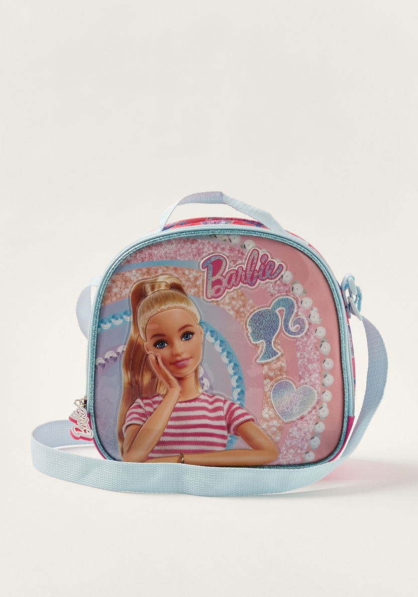 Simba 5-Piece Barbie Print Trolley Backpack Set-School Sets-image-1