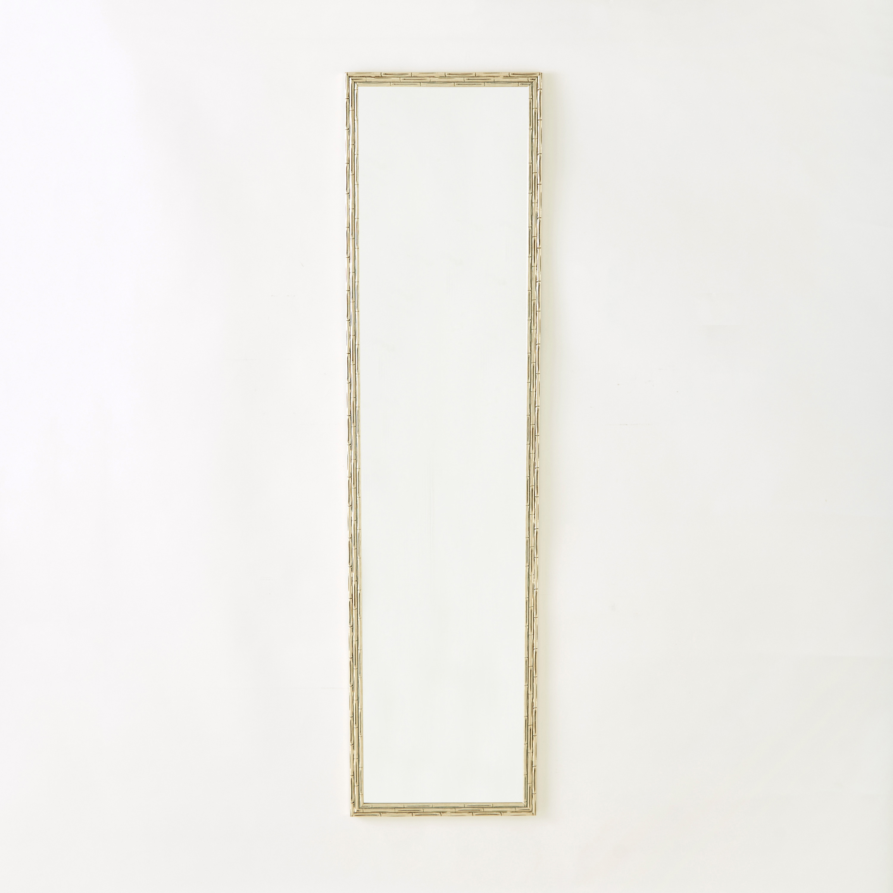 Long Polyresin Wall Mirror - 43x2 cms-household-walldecorandmirrors-mirrors-wallmirrors-image-1