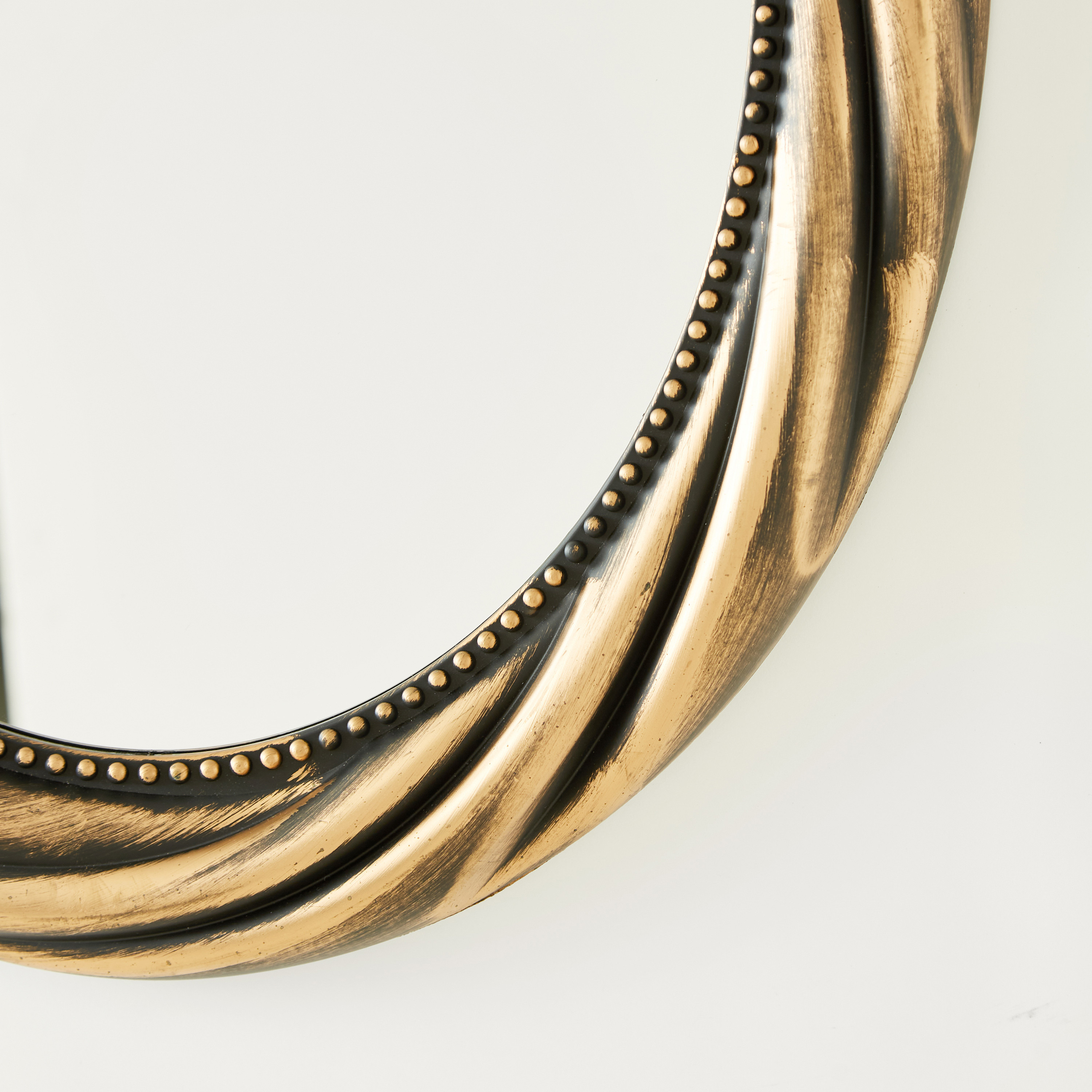 Oval Antique Wall Mirror - 58x5 cms-household-walldecorandmirrors-mirrors-wallmirrors-image-4