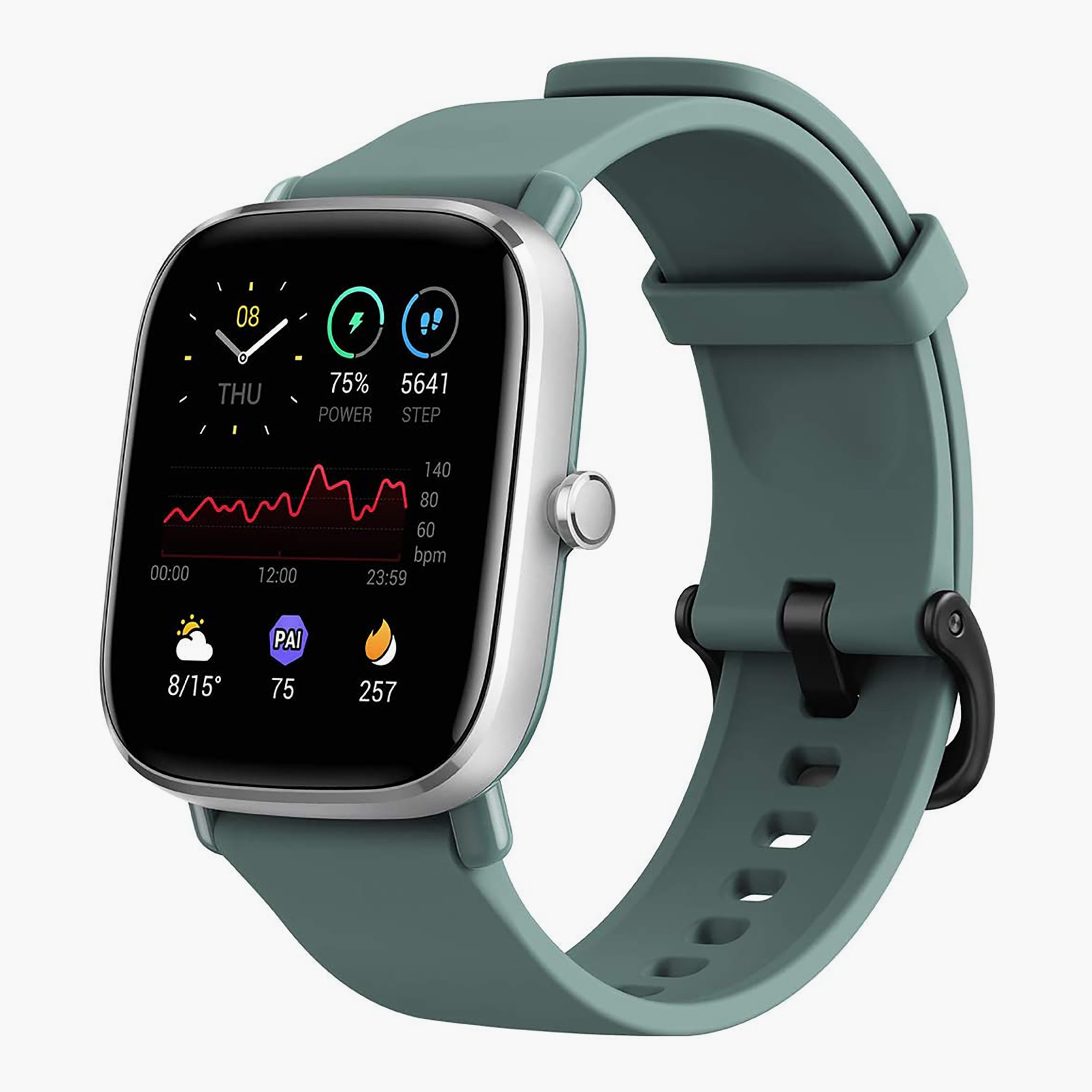 A2018GTS2MINI- راقب حزام راتنج ساعة ذكية أخضر ملك الرجال أمازفيت-men-watchesandjewellery-watches-image-1