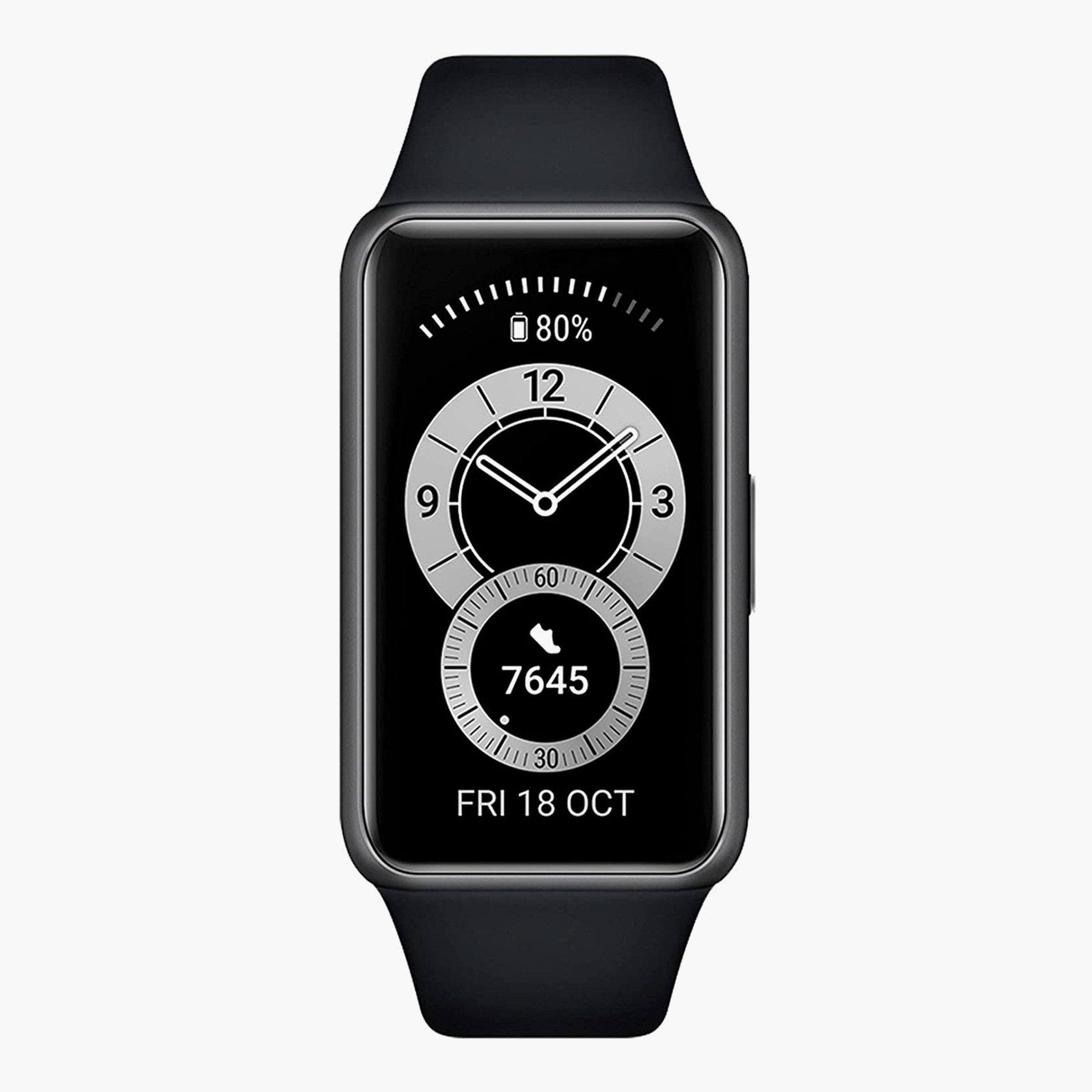WATCHBAND6BLCK- راقب حزام راتنج ساعة ذكية أسود ملك الرجال هواوي-men-watchesandjewellery-watches-image-2