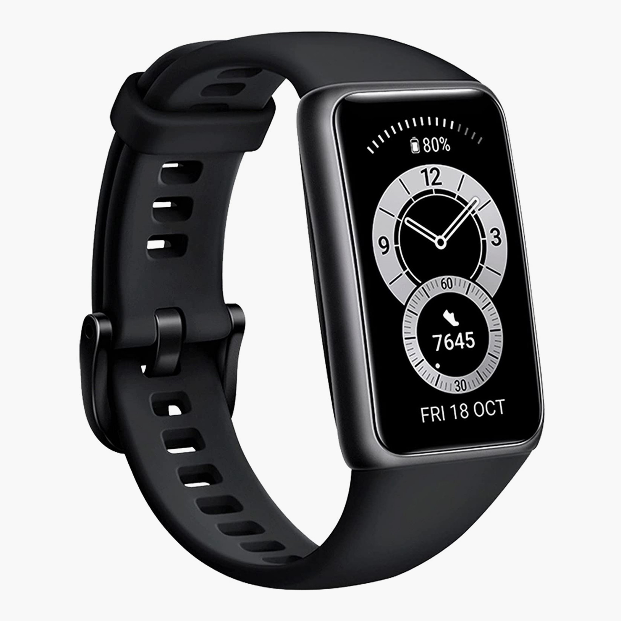 WATCHBAND6BLCK- راقب حزام راتنج ساعة ذكية أسود ملك الرجال هواوي-men-watchesandjewellery-watches-image-3