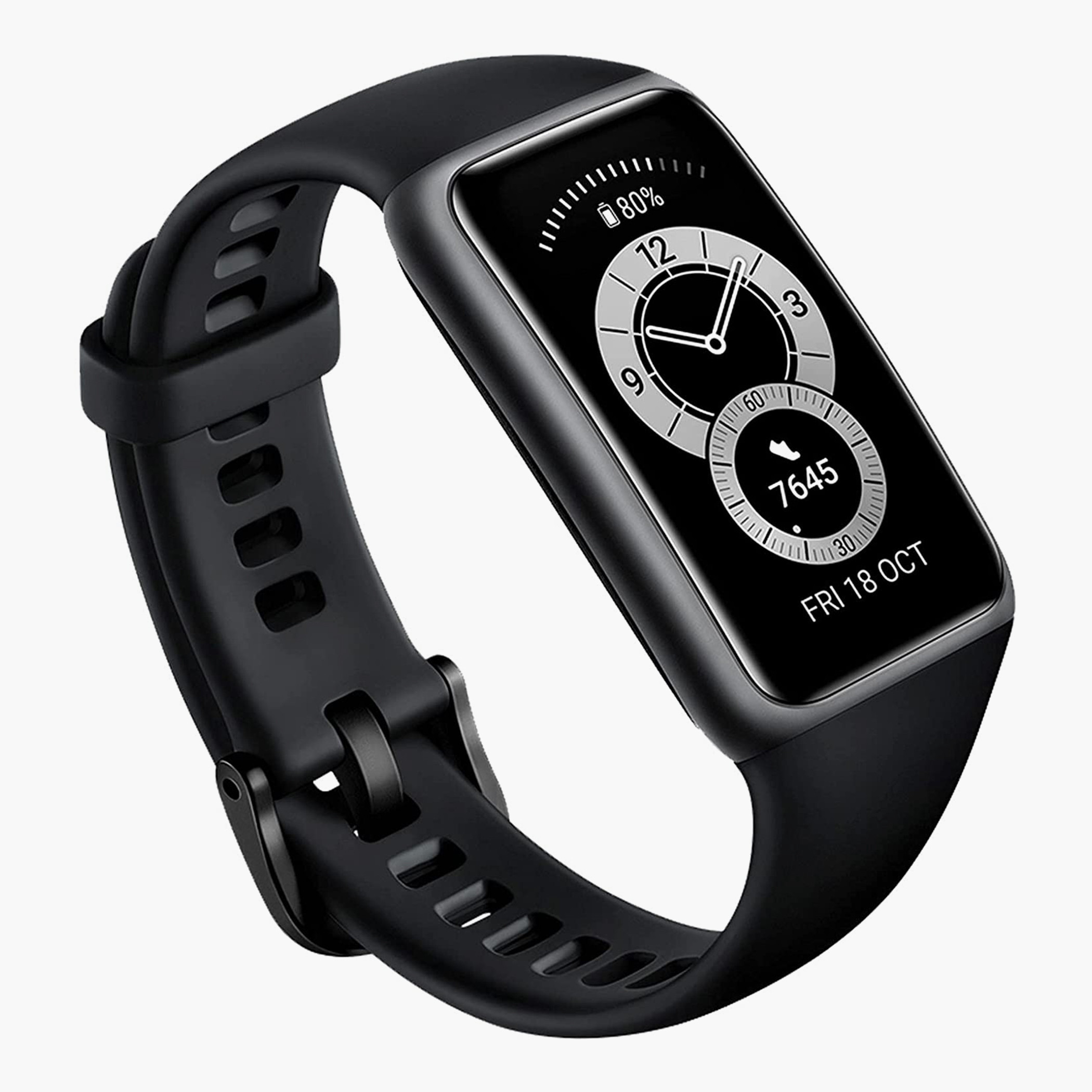 WATCHBAND6BLCK- راقب حزام راتنج ساعة ذكية أسود ملك الرجال هواوي-men-watchesandjewellery-watches-image-4
