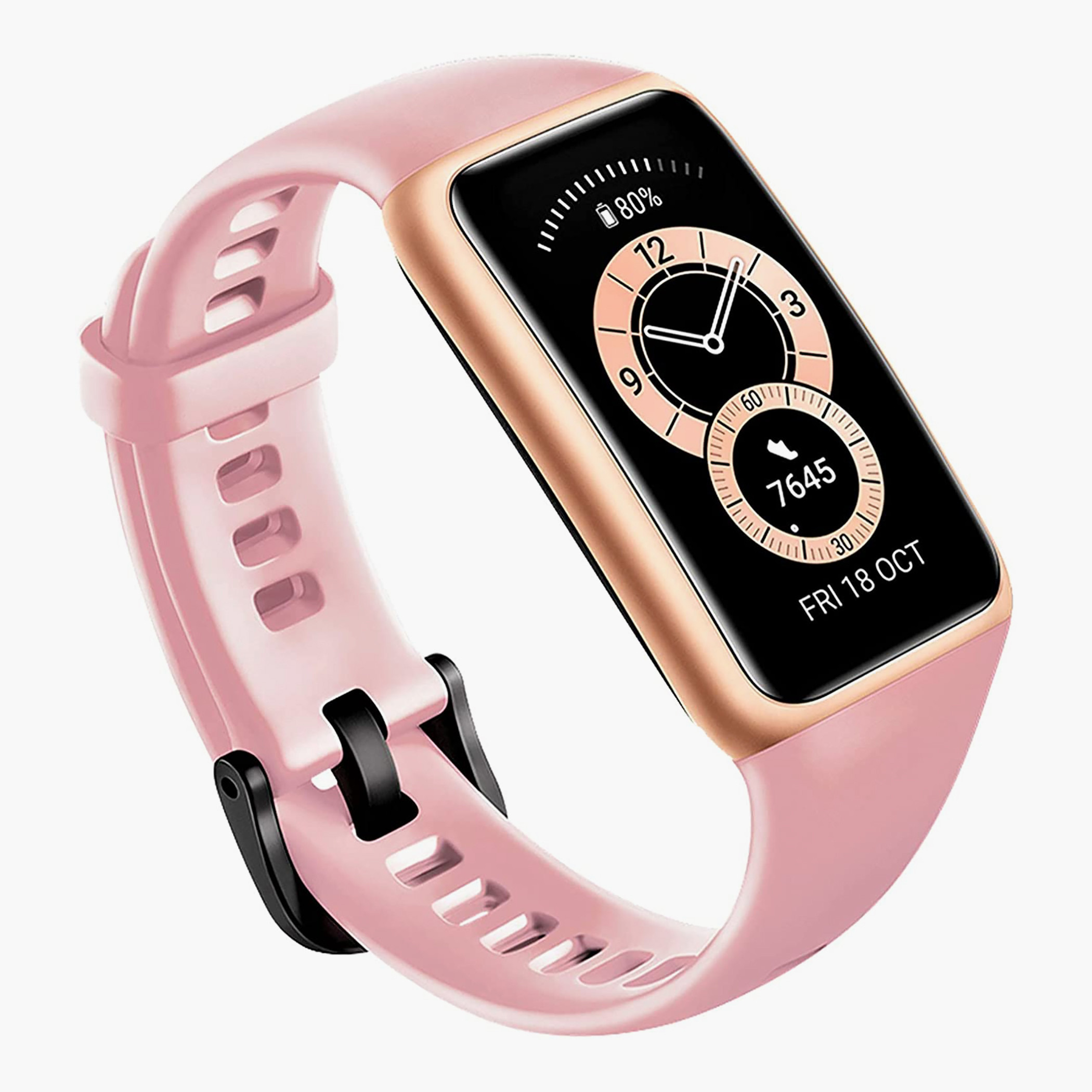 WATCHBAND6PINK- راقب حزام راتنج ساعة ذكية لون القرنفل ملك الرجال هواوي-men-watchesandjewellery-watches-image-4