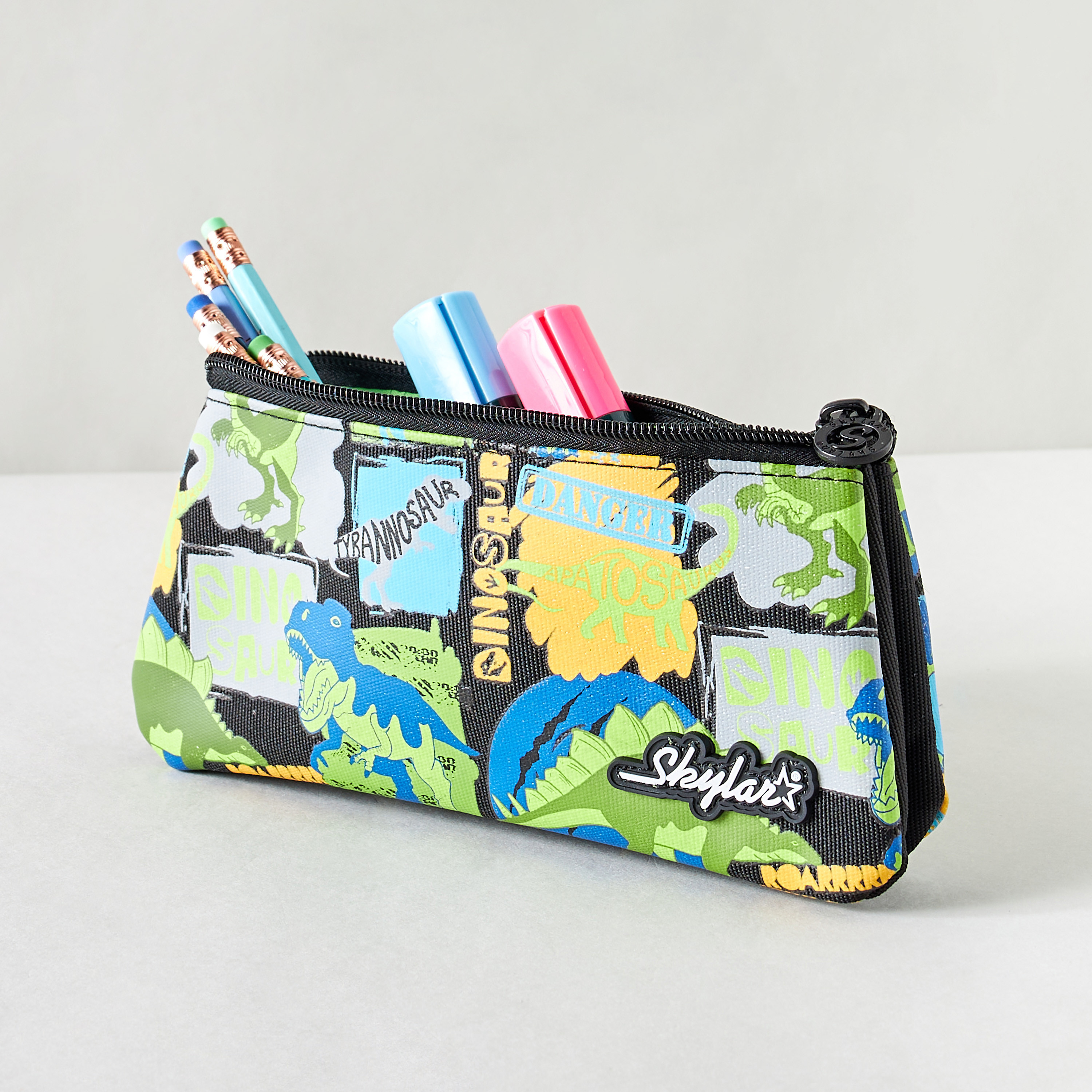 Printed Pencil Case with Zip Closure-school-stationery-pencilcases-image-2