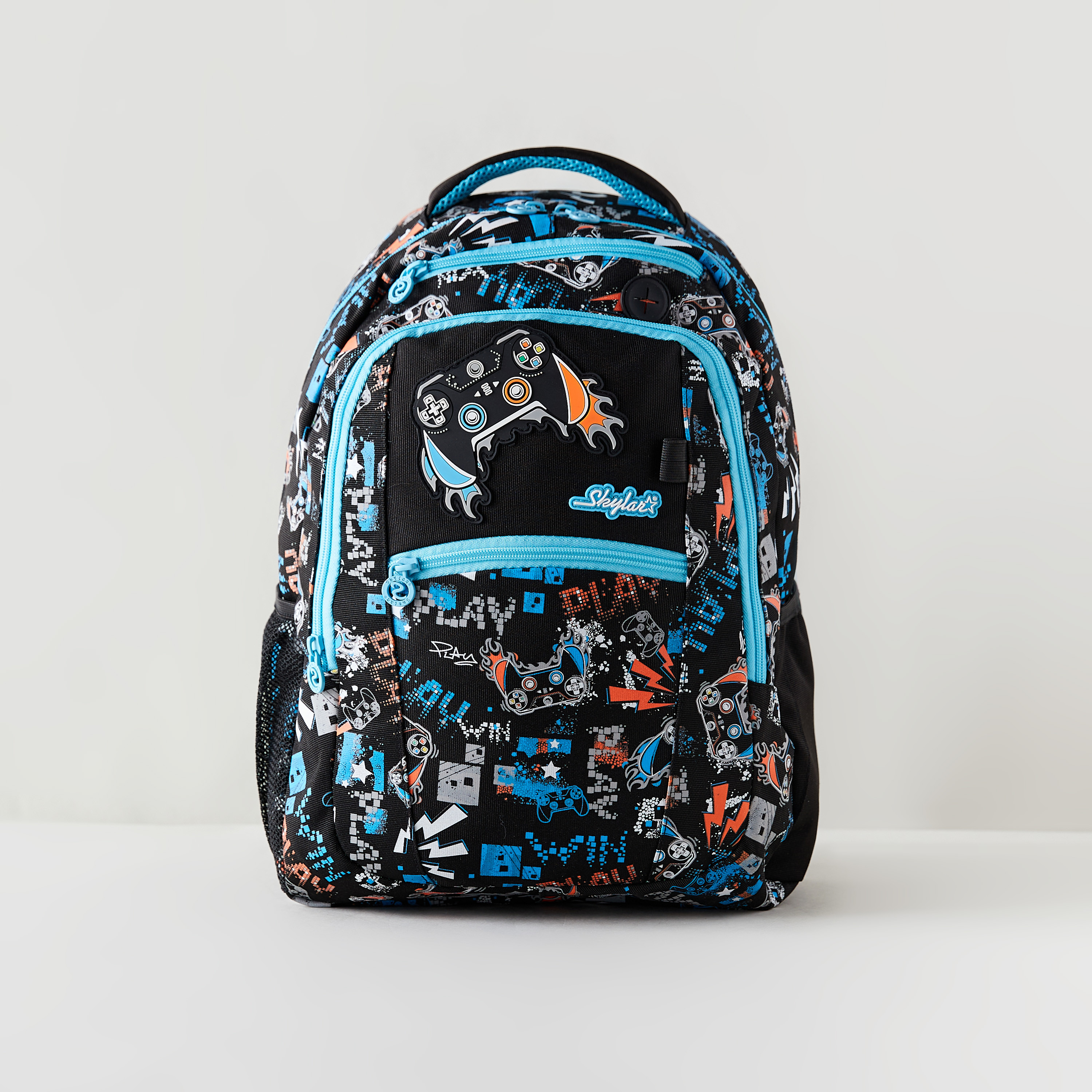 شنطة ظهر بحزام قابل للتعديل وسحاب إغلاق وطبعات من سكايلر-school-bagsandbackpacks-backpacks-image-1