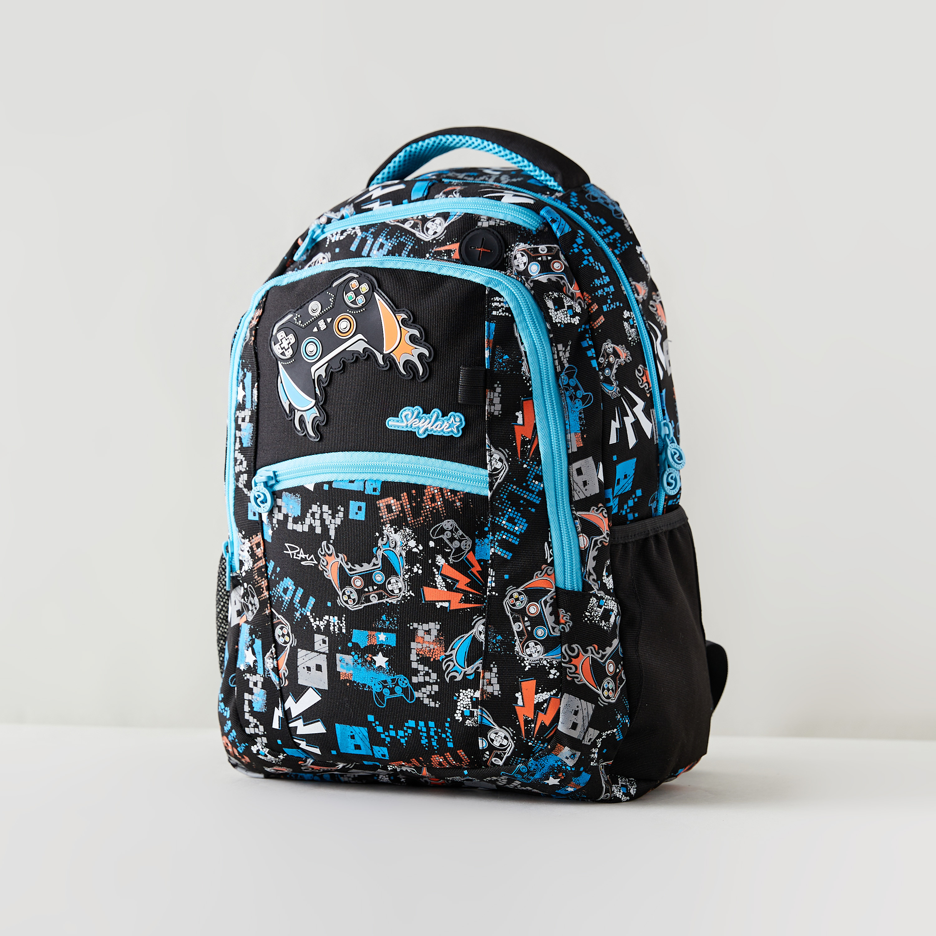 شنطة ظهر بحزام قابل للتعديل وسحاب إغلاق وطبعات من سكايلر-school-bagsandbackpacks-backpacks-image-3