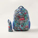 Juniors Flamingo Print Backpack and Pencil Case Set - 18 inches-Backpacks-thumbnail-0