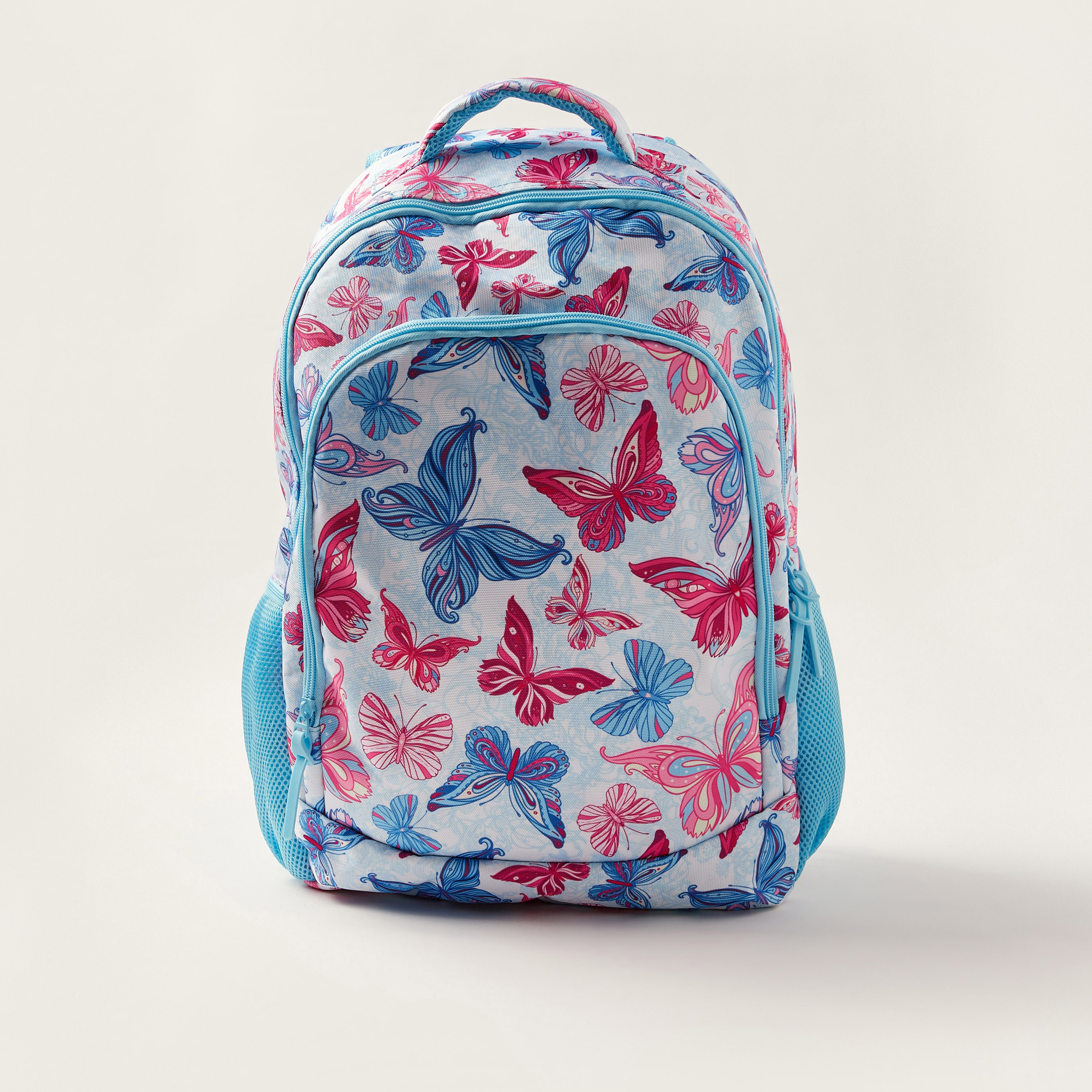 Juniors Butterfly Print Backpack and Pencil Case Set - 18 inches-school-bagsandbackpacks-backpacks-image-2