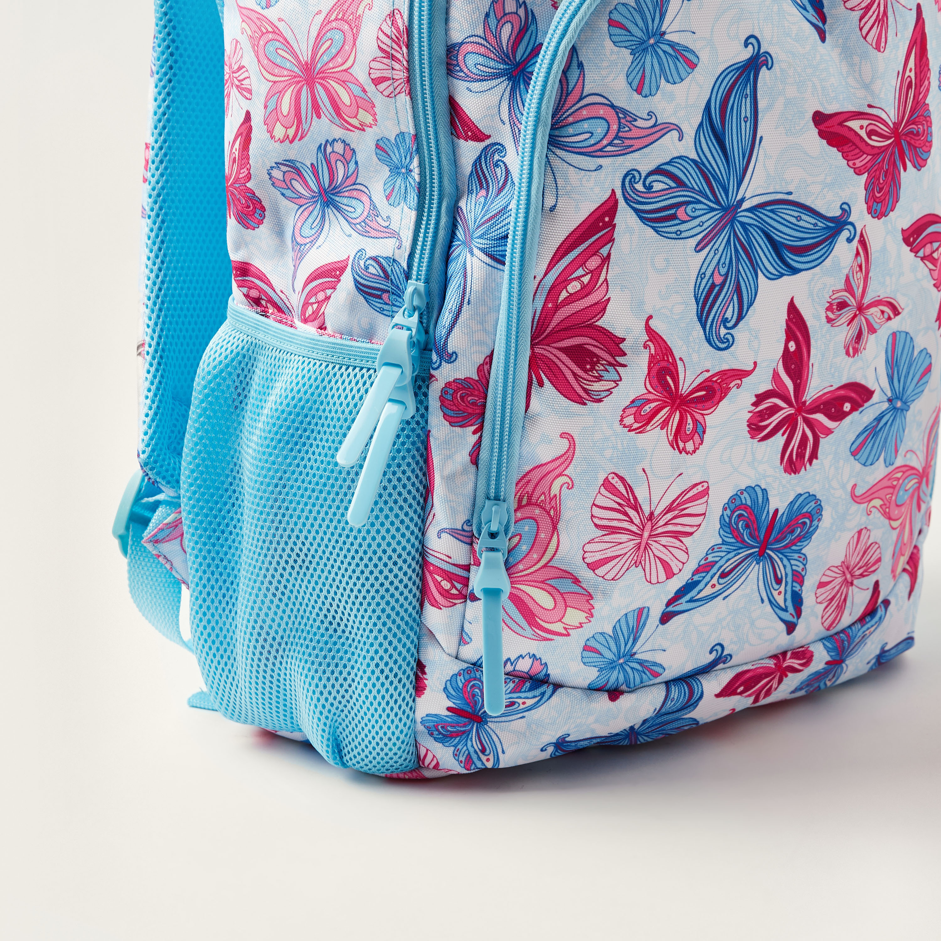 Juniors Butterfly Print Backpack and Pencil Case Set - 18 inches-school-bagsandbackpacks-backpacks-image-4