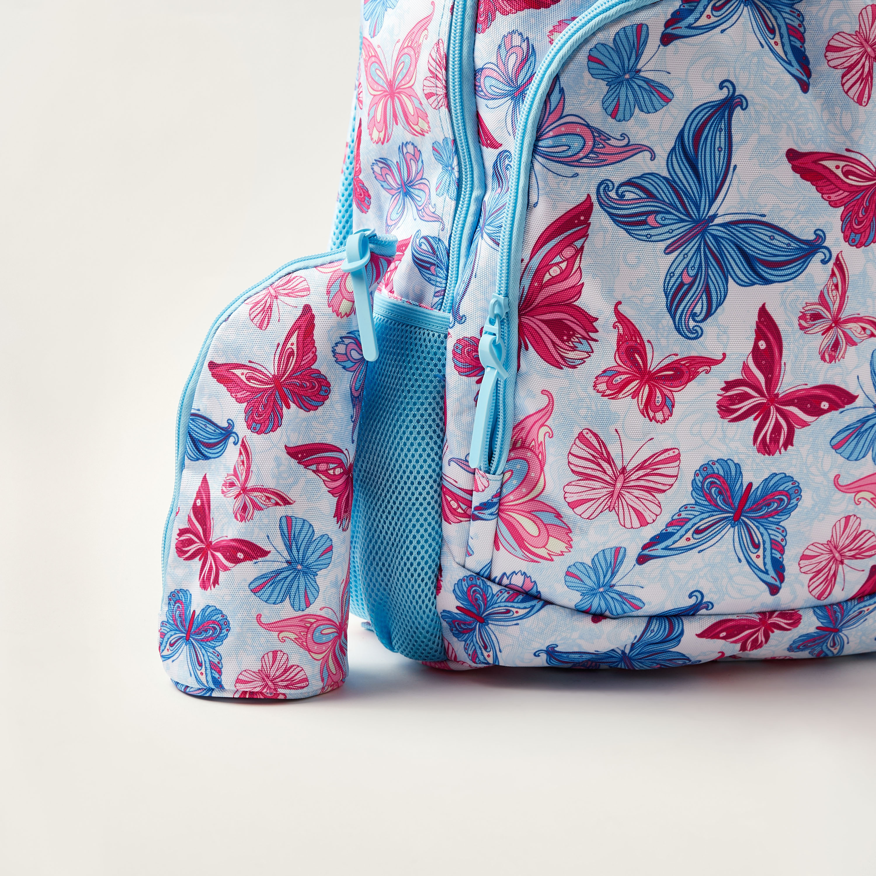 Juniors Butterfly Print Backpack and Pencil Case Set - 18 inches-school-bagsandbackpacks-backpacks-image-7
