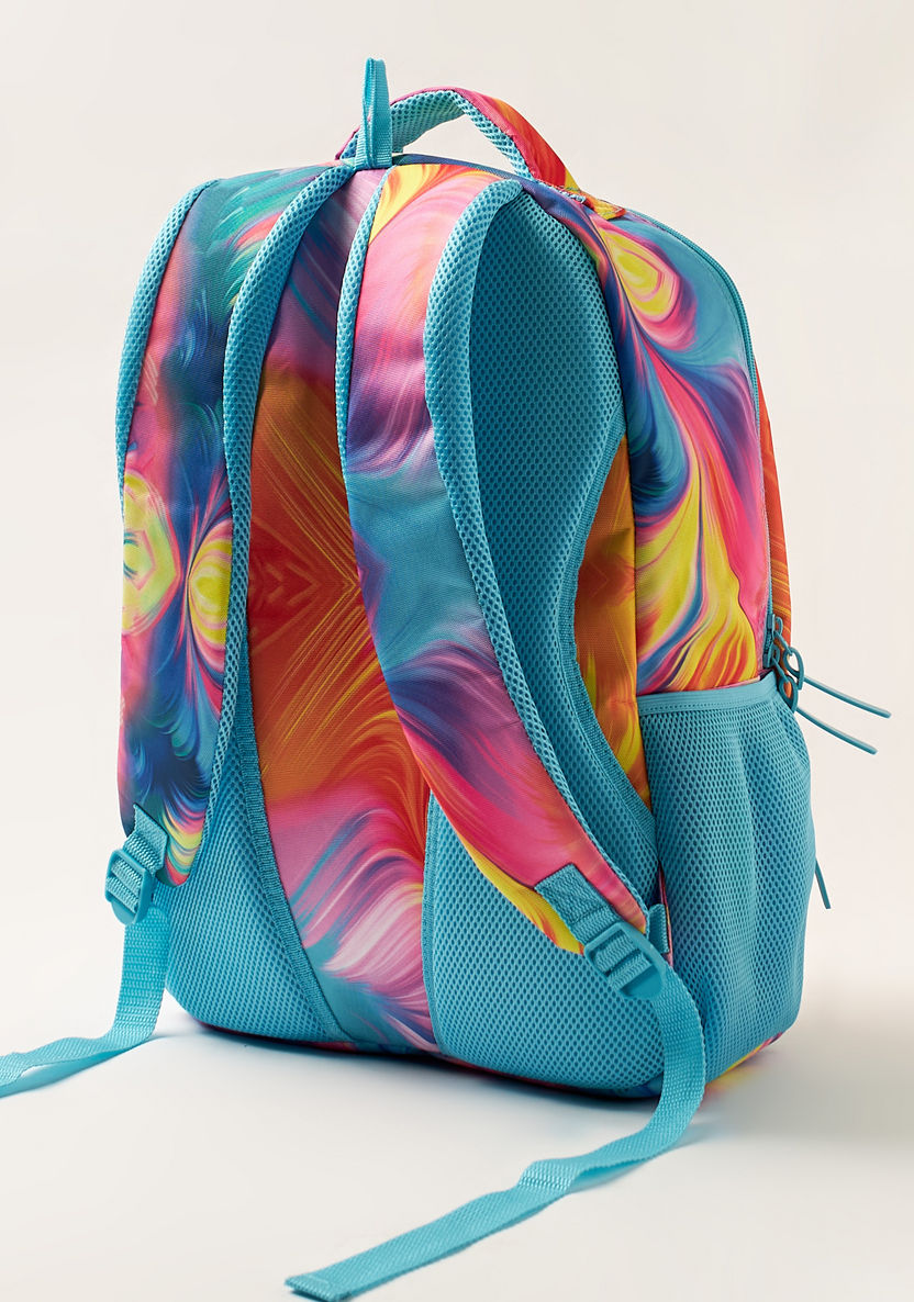 Juniors Abstract Print 18-inch Backpack with Zip Closure and Pencil Case-Backpacks-image-4
