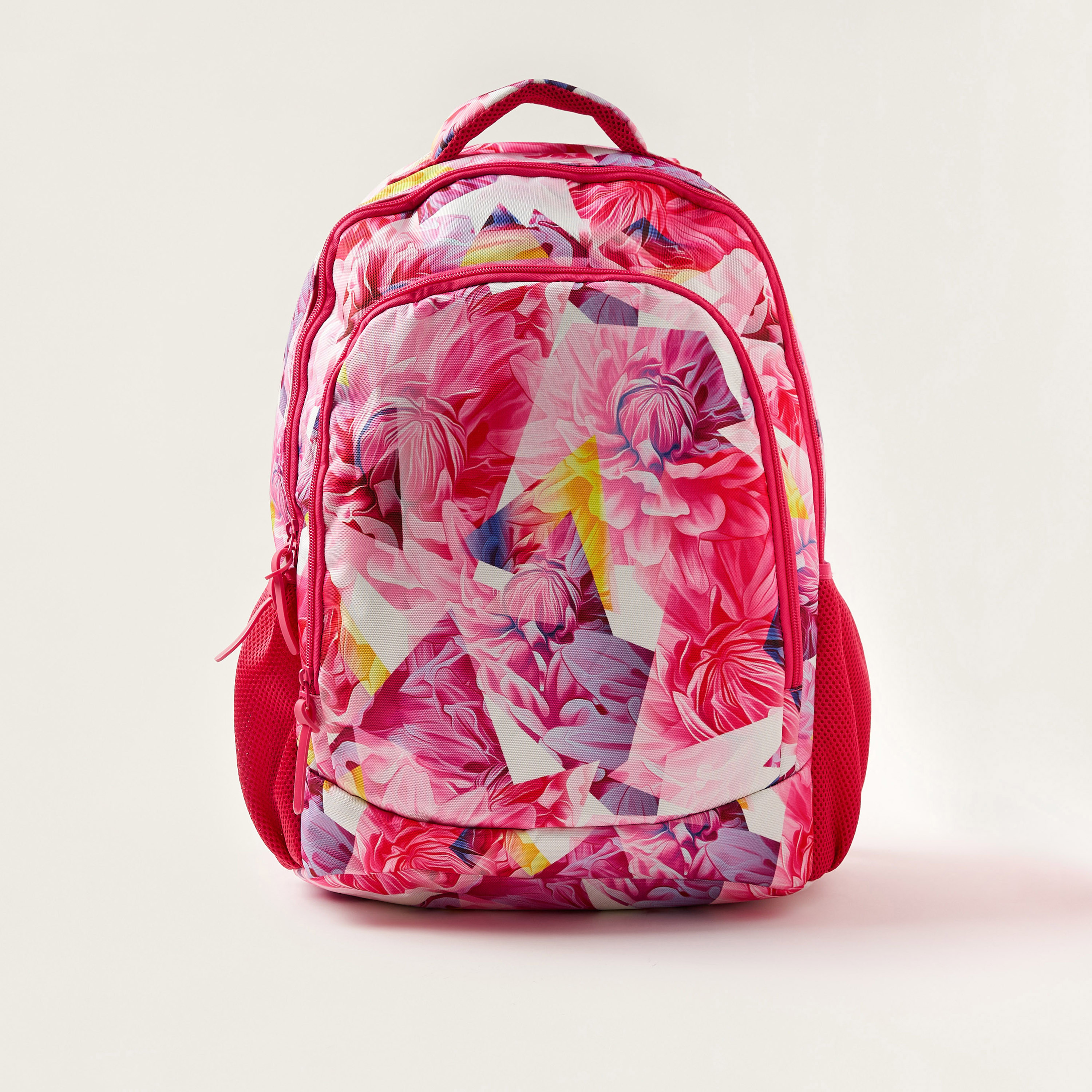 Juniors Floral Print 18-inch Backpack with Zip Closure and Pencil Case-school-bagsandbackpacks-backpacks-image-2