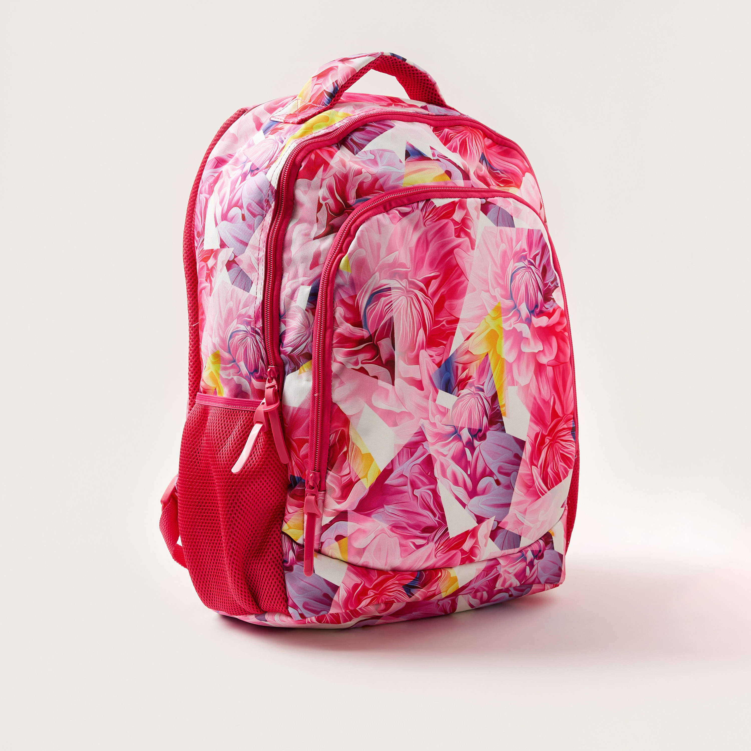 Juniors Floral Print 18-inch Backpack with Zip Closure and Pencil Case-school-bagsandbackpacks-backpacks-image-3