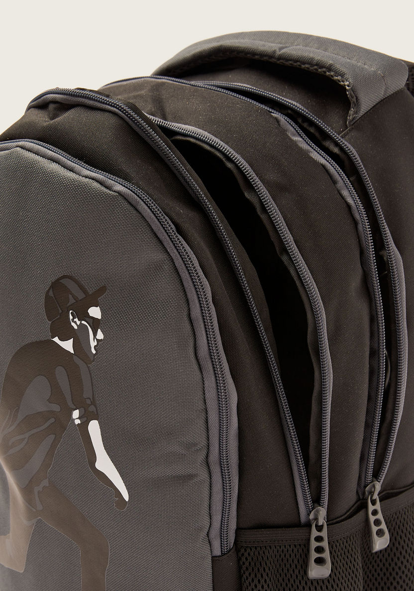 Juniors Printed Backpack with Adjustable Shoulder Straps - 18 inches-Backpacks-image-4