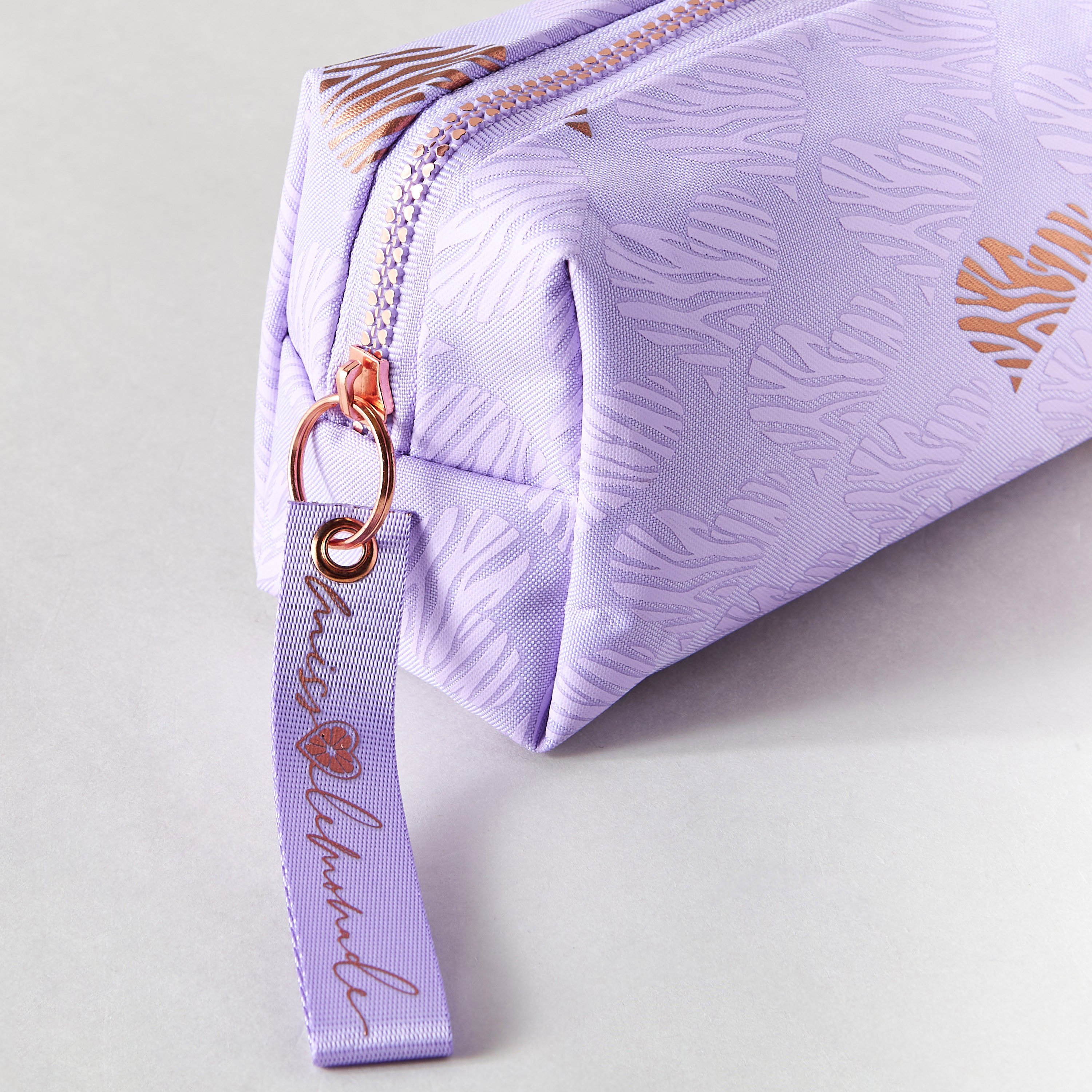 MISS LEMONADE Textured Pencil Case with Zip Closure-school-stationery-pencilcases-image-4
